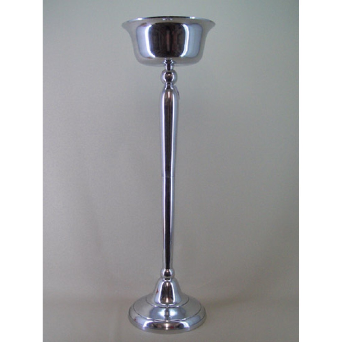Aluminium Bowl on Pedestal Stand 100cm Flower Vases